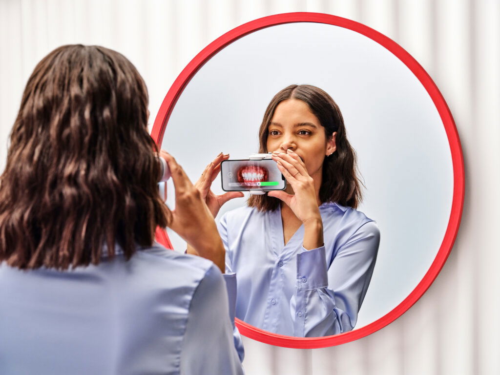 Woman Smiling with Candid Aligners