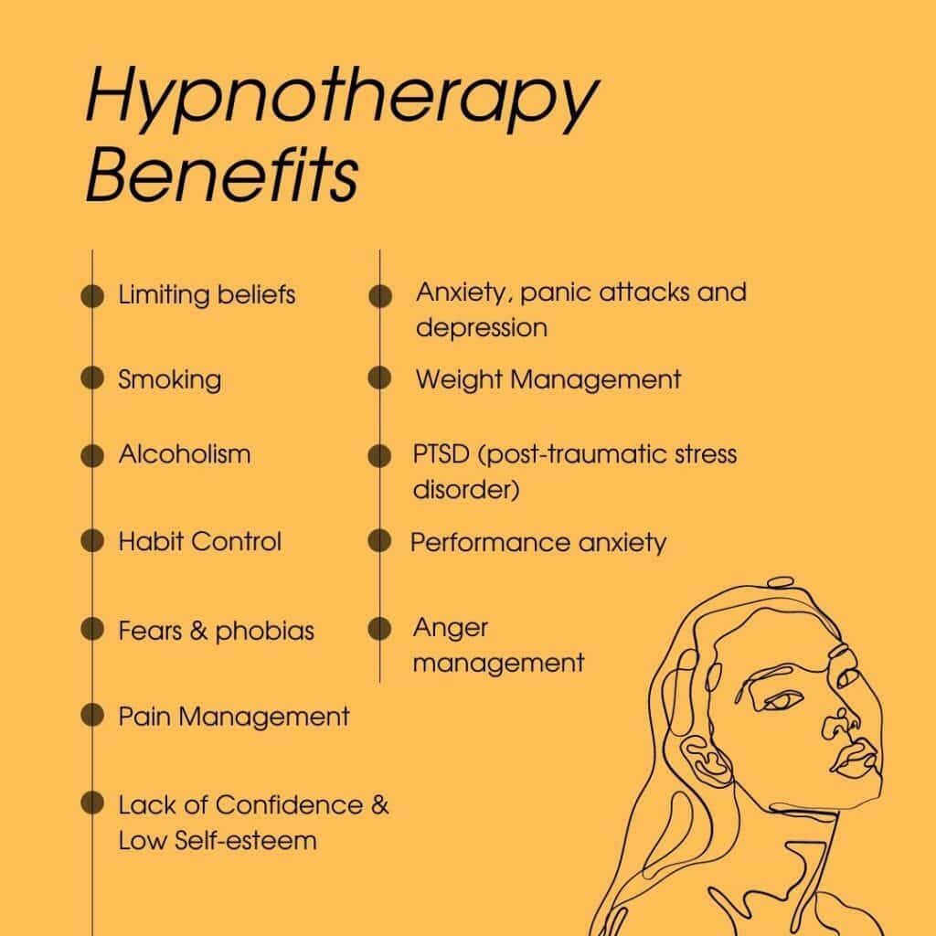 Hypnotherapy Benefits Chart